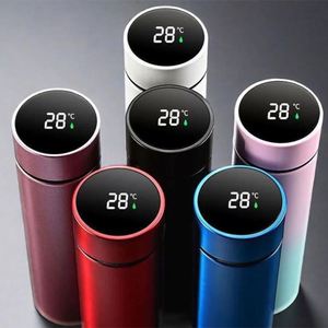 Thermos intelligent XDH174 pour entreprise, cadeau d'entreprise, 16 oz, avec affichage de la température, bouteille en acier inoxydable avec logo personnalisé imprimé - Product Image 2
