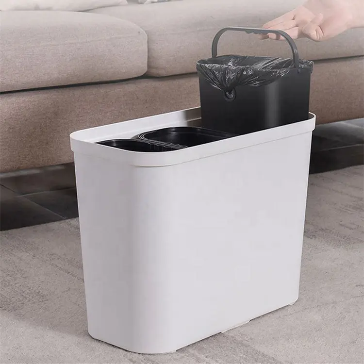 BROFLY 2020 New Sorting Garbage Bin With 3 Compartments Plastic Trash Can