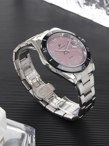 Montre <span class=keywords><strong>à</strong></span> quartz de luxe pour homme, bracelet en acier inoxydable, chiffres arabes, <span class=keywords><strong>calendrier</strong></span>, montre-bracelet tendance pour un usage quotidien - Product Image 2