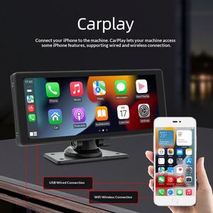 Écran portable de 10,26 pouces pour <span class=keywords><strong>voiture</strong></span>, lecteur MP5, commande centrale, enregistreur de conduite, CarPlay sans fil, 12V-24V OLIVER - Product Image 2