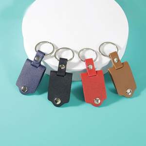 Meilleures ventes 2026 : Porte-clés en cuir PU vierge pour sublimation, cadeau DIY pour la famille et les photos - Product Image 2