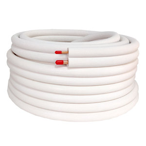 Réfrigérant isolé <span class=keywords><strong>cuivre</strong></span> Tube <span class=keywords><strong>tuyau</strong></span> Offre Spéciale climatiseur ligne ensemble cvc paire bobine ac crêpe bobine pour <span class=keywords><strong>climatisation</strong></span> - Product Image 1