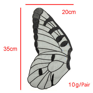 Wholesale Beautiful Embroidery Butterfly <strong>Wings</strong> Custom Lace Embroidered <strong>Patches</strong> for Clothing Applique - Product Image 6