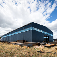 Kits de Construcción de Almacenes de Acero Prefabricados, Estructura Metálica Industrial de Almacenamiento de Gran Envergadura