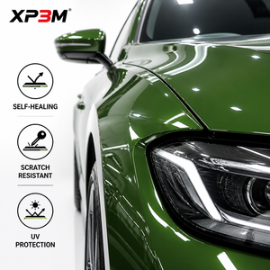 Film de protection de peinture (PPF) en vinyle TPU brillant OEM vert Racing XP3M 7,5 mil, auto-réparant, anti-rayures, anti-jaunissement, avec canaux de décompression d'air - Product Image 4