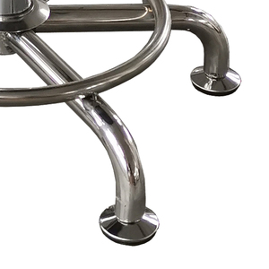 Tabouret patient rond médical MN-SUS017 chaud en acier inoxydable manuel réglable chaise de médecin en métal support d'attente d'hôpital Durable - Product Image 4