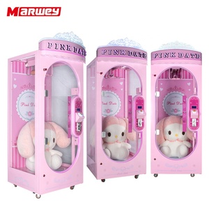 Máquina de juego de tijera de muñeca de gran tamaño Rosa Marwey, máquina de juego Expendedora de premios de <span class=keywords><strong>corte</strong></span> que funciona <span class=keywords><strong>con</strong></span> monedas para interiores a la venta - Product Image 6