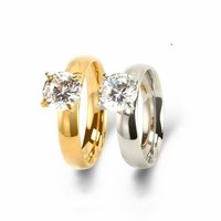 Chengfen – ensemble de griffes de pierres précieuses pour hommes, vente en gros, bague en pierre unique, design de Couple, bague de mariage, or, classique