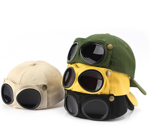 Occhiali da pilota alla moda versatili con occhiali da sole cappellino da Baseball cappellino Flip-Up alla moda che può essere indossato in entrambi i modi - Product Image 2