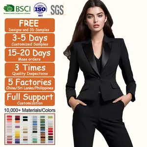 Oversized Ladies Office Business Blazer Pants Sets Spandex Women's Blazer Suits Fashion Women Full Sleeve Suits & Tuxedo