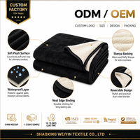 Vente Flash : Couverture pour Animaux de Compagnie Personnalisable avec Logo, en Gros, Imperméable, Douce en Polaire Sherpa, pour Chiens et Chats, Protection pour Lit, Canapé et Meubles