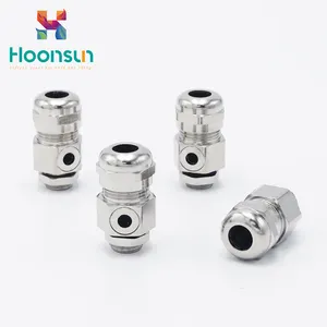 Hoonsun m63x1.5 Nickel plated Brass Cable glands Nhà cung cấp cho nhựa bao vây cho thiết bị điện tử