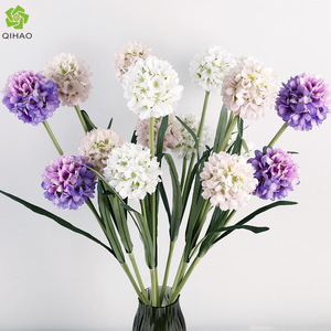 Artificial Silk Flower Ball White Pink Wedding Decoration Outdoor Home Props High Simulation Single <b>Branch</b> CQ-454 - Product Image 5