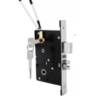 Poignée de porte électronique de sécurité antivol en alliage de zinc poli, étanche, avec accès par carte RFID, carte de proximité et carte-clé intelligente