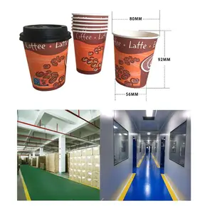 Bán Sỉ Cốc Nóng Đặt Làm 8 Oz Cốc Giấy Cà Phê PLA Phân Hủy Sinh Học Cốc Espresso Dùng Một Lần