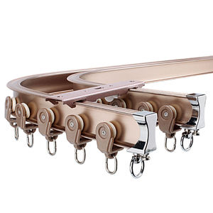 Rail de rideau en aluminium pliable, rail de rideau courbé pour montage au plafond, rail de rideau mural - Product Image 4
