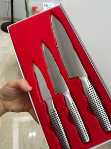 Ensemble de <span class=keywords><strong>couteaux</strong></span> de <span class=keywords><strong>cuisine</strong></span> <span class=keywords><strong>3</strong></span> pièces couleur or, entièrement en acier inoxydable couleur cuivre - Product Image 5