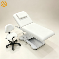 Table de massage des pieds professionnelle, table de massage électrique, lit de beauté, table de massage large avec base LED pour la réflexologie, salon de massage SPA