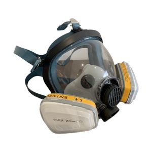 पेंटिंग, वुडवर्किंग, निर्माण, सैंडिंग, स्प्रे, रसायन, डिय आदि के लिए एर्गोनोमिक पूर्ण फेस श्वासयंत्र मास्क - Product Image 6