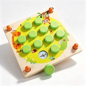 Giocattoli Educativi in Legno per Bambini dai 4-6 Anni, Gioco da Tavolo Interattivo per Esercizio della <span class=keywords><strong>Memoria</strong></span>, Confezione Colorata - Product Image 1