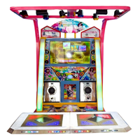 Machine de danse interactive 55 pouces à monnayeur, jeu d'arcade pour deux personnes, machine de danse somatosensorielle