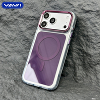 VAWI B492 Coque de téléphone PC antichoc de luxe en gros avec finition brillante pour iPhone 18 17 Pro Max avec protection d'objectif métallique Fundas Movil