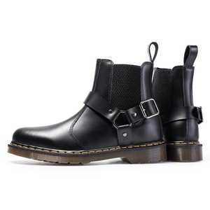 Botas de Motociclismo de Cuero Genuino para Hombre, Antideslizantes, Largas, para Carreras, Impermeables - Product Image 1