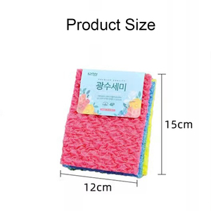 Chiffons de nettoyage ménager, chiffons de nettoyage de cuisine, brosses à vaisselle anti-graisse, éponges et tampons à récurer - Product Image 5