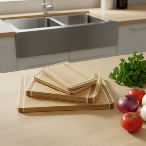 ชุดเขียงไม้ไผ่ KESPER 4 ชิ้น สำหรับเตรียมอาหารในครัว - Product Image 3