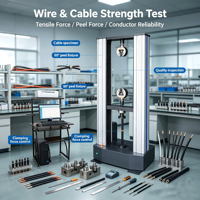 WDW-10 10kN Probador de Tracción Electrónico de Doble Columna para Pruebas de Fuerza de Rotura y Alongamiento de Cables, Plásticos y Compuestos