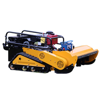 Meilleure vente CE EPA tondeuse à fléaux ferme télécommande sur chenilles tondeuse à fléaux verger tout Terrain puissant moteur machine de découpe d'herbe