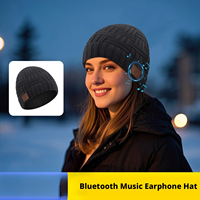 Cappello Beanie Musicale 5.0 Caldo e alla Moda con Supporto per Cuffie, Personalizzabile OEM
