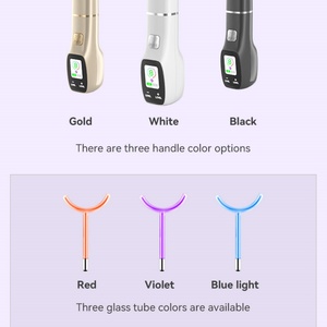 Appareil de soin de la peau par électrothérapie portable, baguette galvanique haute fréquence pour le visage - Product Image 4