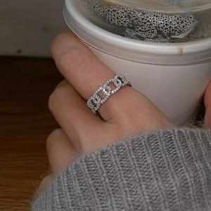 T0848 Women's <b>Eternity</b> Band <b>Ring</b> <b>Cubic</b> <b>Zirconia</b> Round Pave Setting Wedding Fashion <b>Rings</b> - Product Image 3