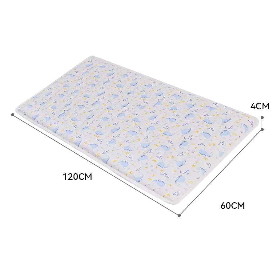 Thailand Natural Latex Skin Friendly Thin Baby Crib Mattress Baby Play Mattress