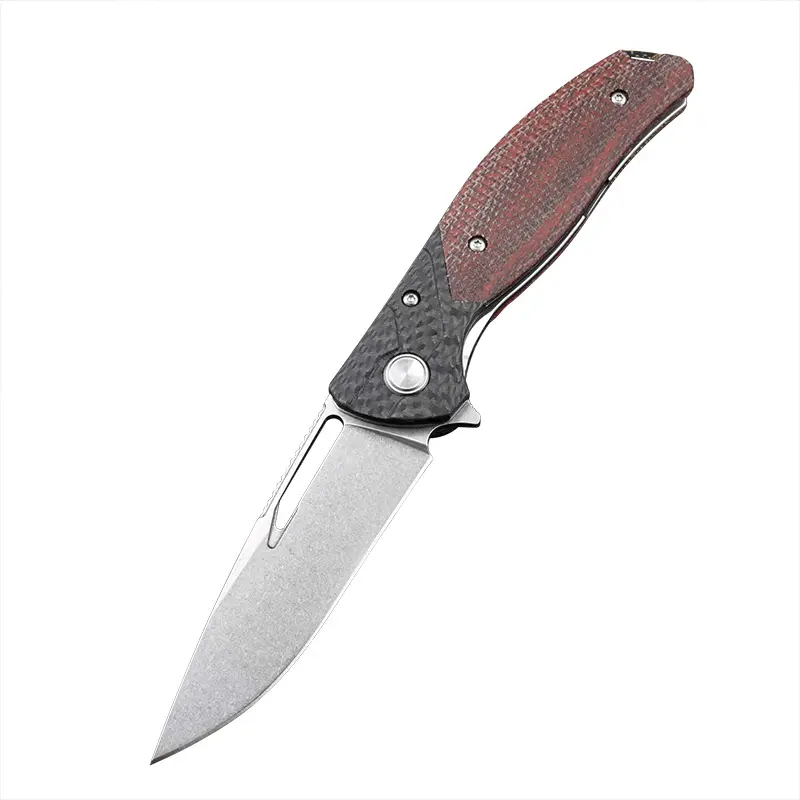 D2 Steel Ball Bearing Pocket Folding Knives with Clip Tactical Knife For Men EDC Outdoor Camping Survival Hunting