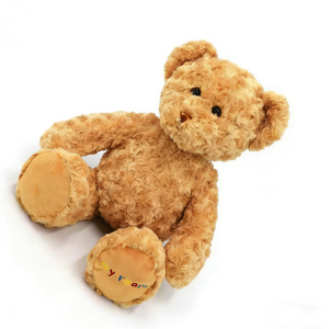 Oso de peluche marrón personalizado, oso de peluche de pelo rizado, oso de peluche clásico. - Product Image 4