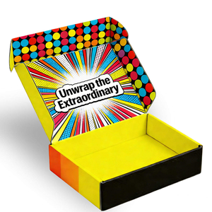 Boîte d'expédition en carton ondulé personnalisée en gros avec logo pour emballage d'abonnement cosmétique, vêtements et soins de la peau, ou cadeau - Product Image 1