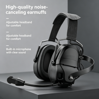 Auriculares Inalámbricos BT 5.5 para Monitores de Carreras, Auriculares con Cancelación Activa de Ruido y Micrófono para Casco de Carreras, Reducción de Ruido ENC para Llamadas