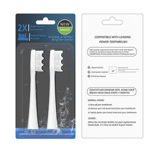 Têtes de brosse à dents électriques compatibles Usmile, paquet de 2, poils souples en nylon, remplacement pour adultes - Product Image 1