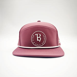 Casquette de golf perforée à 6 panneaux découpée au laser avec logo personnalisé, casquette de baseball imperméable à visière plate, performance optimisée, Gorras De Golf - Product Image 2