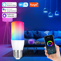 Ampoule E27 RGBCW T37 à changement de couleur dimmable, 85-265V, large plage de tension, pour décoration intérieure, télécommande, certifiée CE