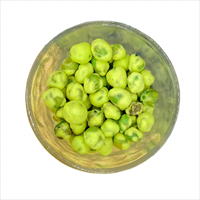 "Frais et croquant, excitez vos papilles! Essayez nos pois verts wasabi pour une bouchée explosive!"
