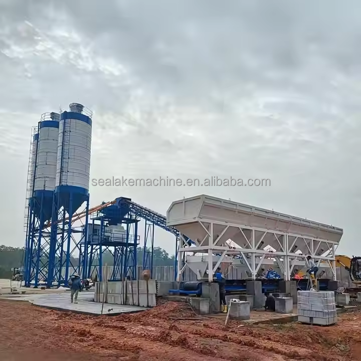 Advanced Twin Shaft Concrete Mixer From China for New Energy Concrete Batching Plant