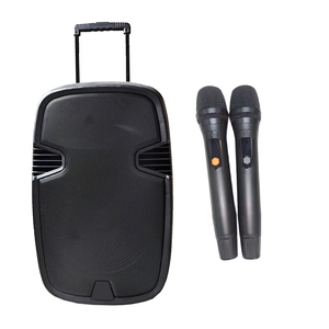 Plastic Rechargeable Professional 250W 2-Way PA Speaker System 15" Loud Party Speakers BT TWS Audio With Microphone Set Professi - Product Image 1