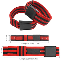 MKAS Bandes d'entraînement élastiques lourdes avec logo personnalisé Bandes de restriction du flux sanguin Bandes d'entraînement BFR d'occlusion d'exercice