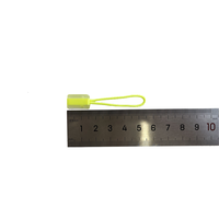 Fluorescent jaune lumineux en plastique fermeture éclair curseur à la mode en caoutchouc onglet cordon extracteur pour sacs sacs à dos vêtements vêtements