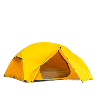 Tente de camping d'extérieur quatre saisons à double étage, une chambre, imperméable, coupe-vent, pour deux personnes, en polyester 210T, idéale pour la randonnée et l'escalade