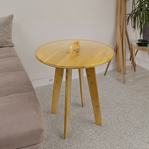 Tre Tròn trong nhà/ngoài trời: Bàn tròn có thể gập lại để đặt Cà Phê/trà/sách/máy tính - Product Image 3