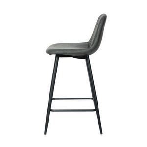 Sedia <span class=keywords><strong>da</strong></span> Pranzo Moderna 2026 di Alta Qualità, Arredamento Interno per Ristoranti, in Pelle Nera con Gambe Verniciate - Product Image 2